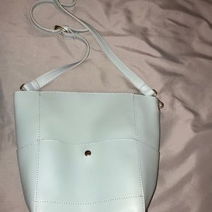 blue bag with extra strap & blue bag inside